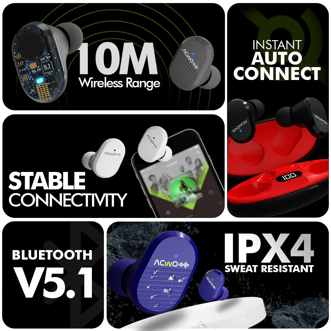 DwOTS 101 Wireless Earbuds White - Image 17