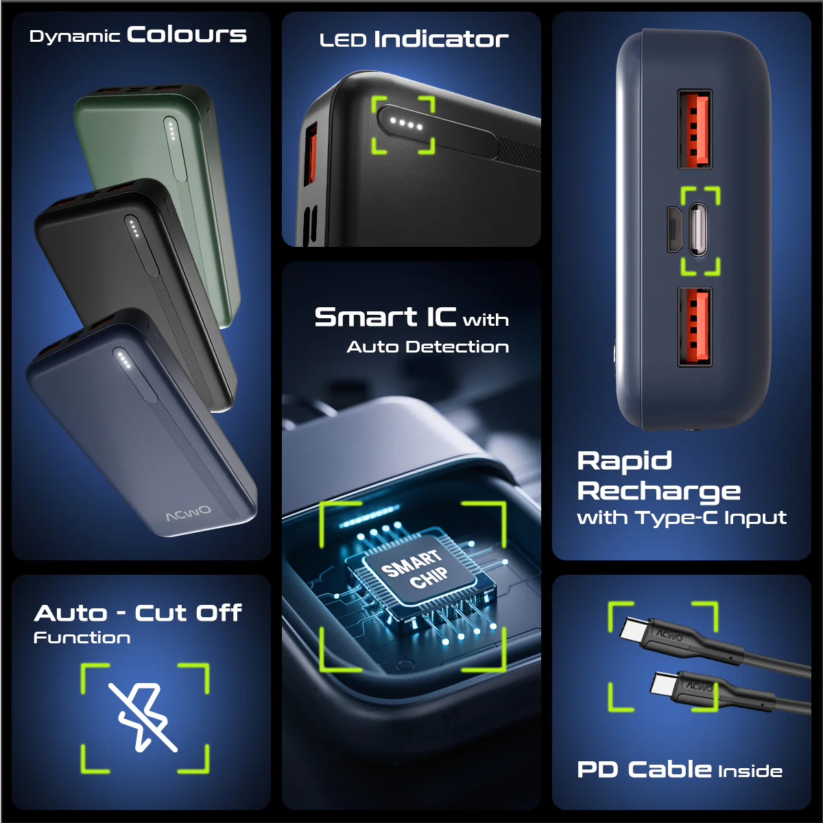 POwER 721 - 20000 mAh Fast Charging [ Portable Powerbank ] - Image 27