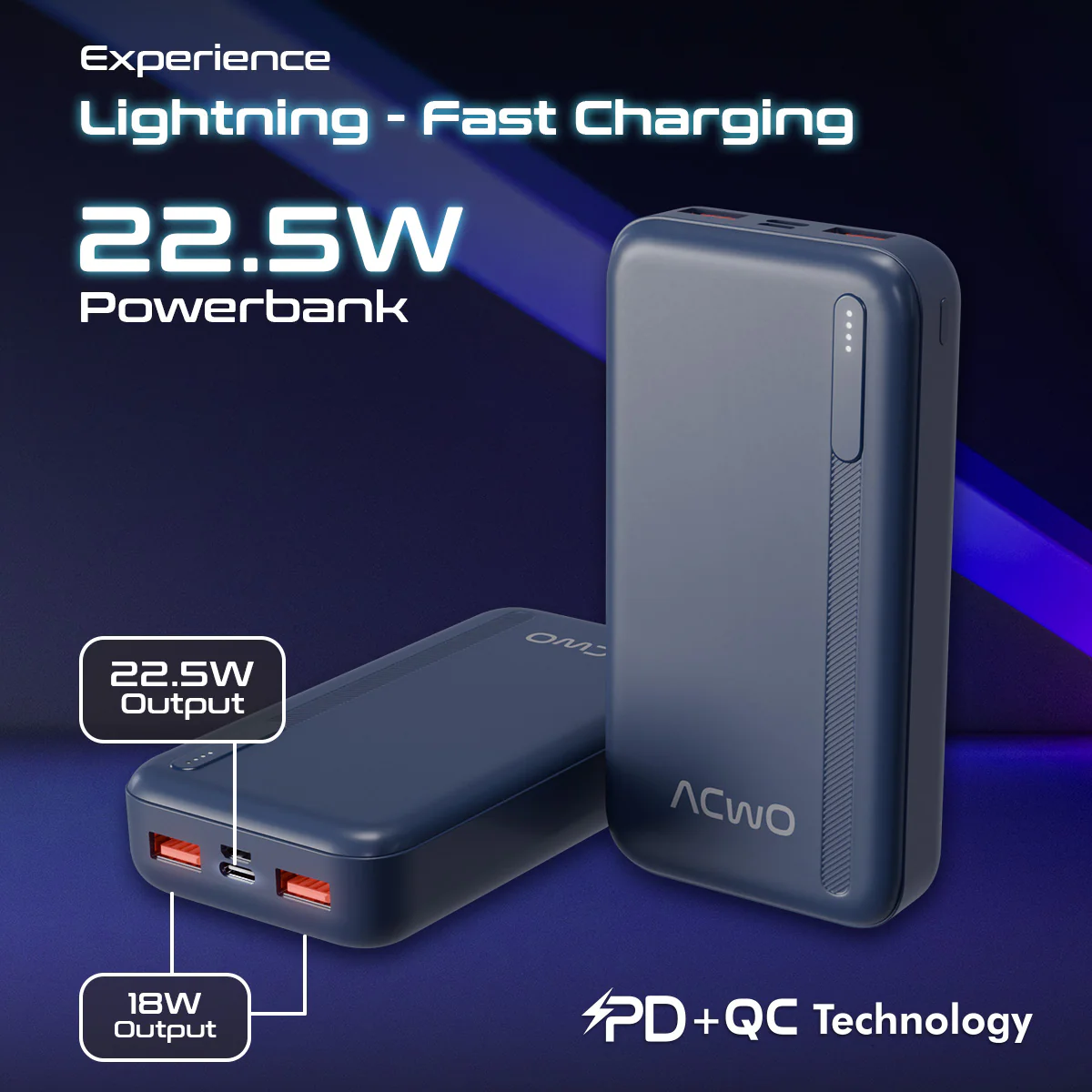 POwER 721 - 20000 mAh Fast Charging [ Portable Powerbank ] - Image 4