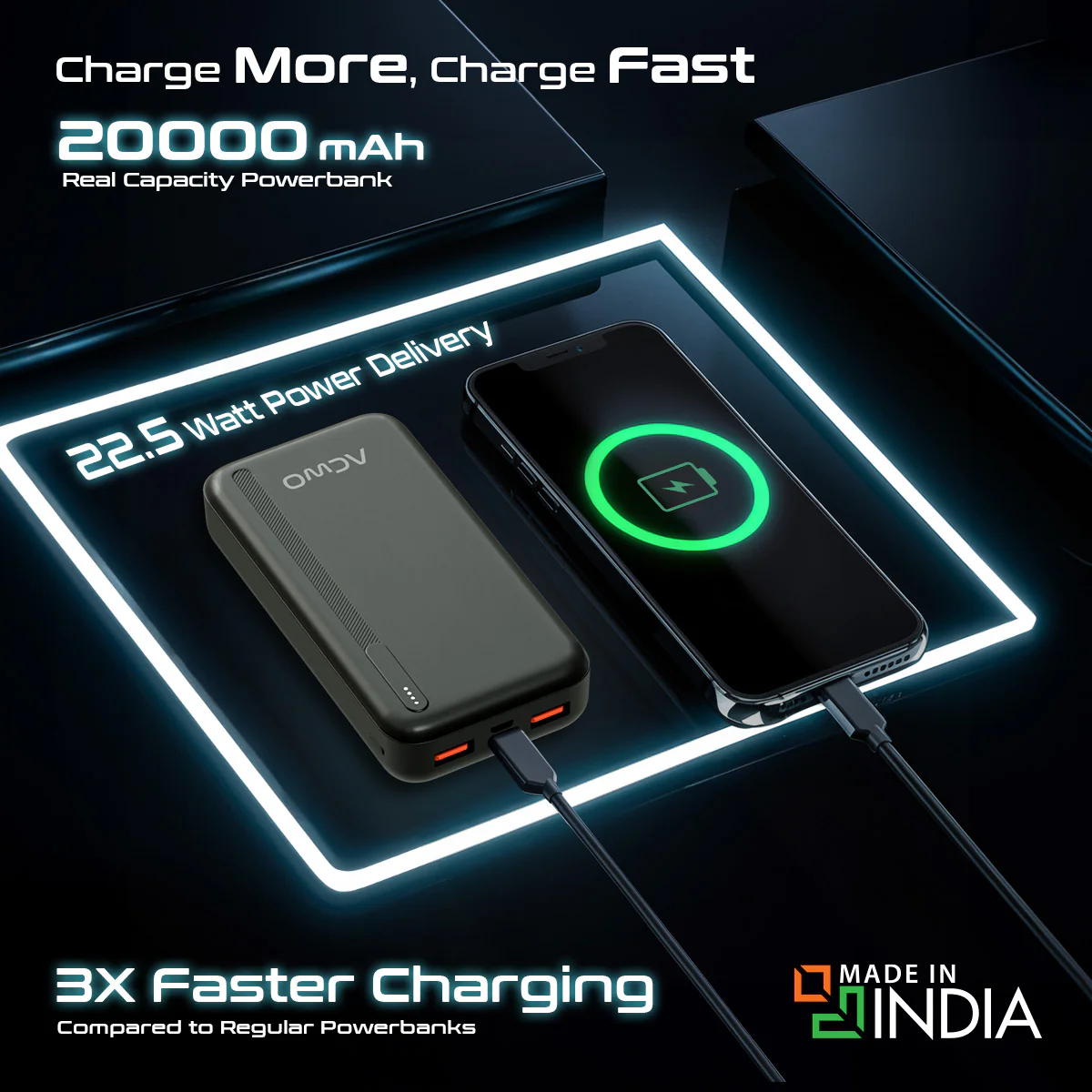 POwER 721 - 20000 mAh Fast Charging [ Portable Powerbank ] - Image 3