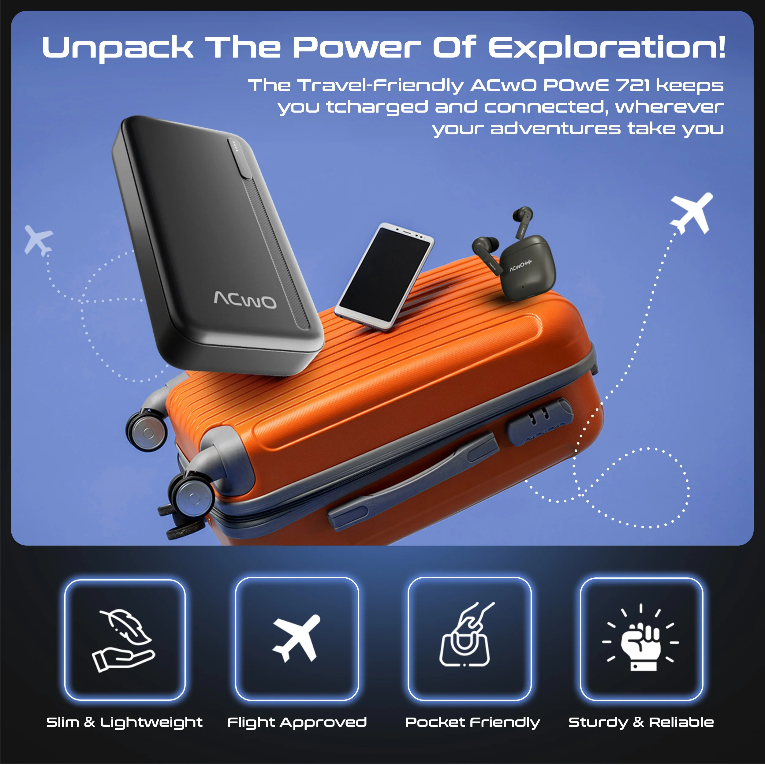 POwER 721 - 20000 mAh Fast Charging [ Portable Powerbank ] - Image 6