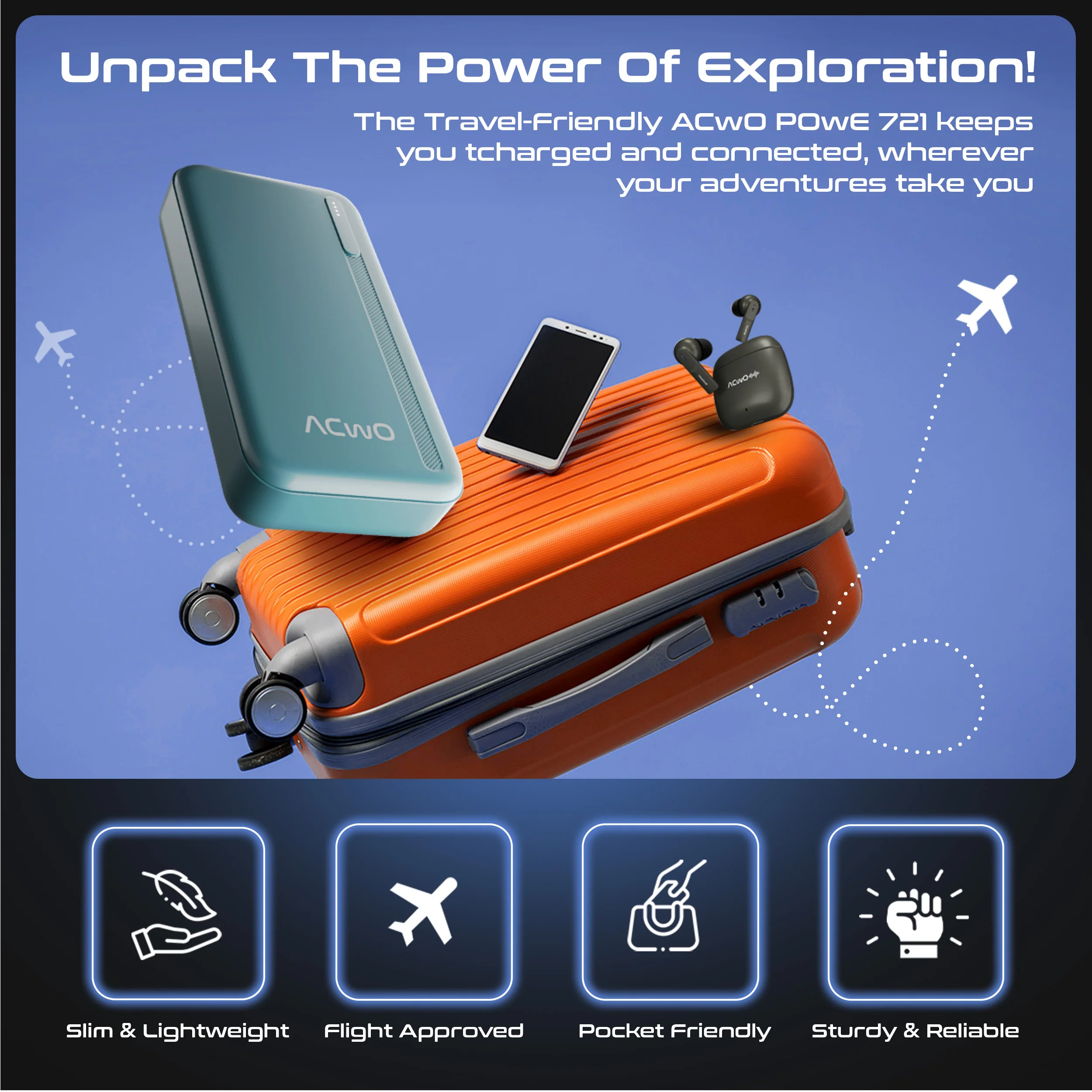 POwER 721 - 20000 mAh Fast Charging [ Portable Powerbank ] - Image 12