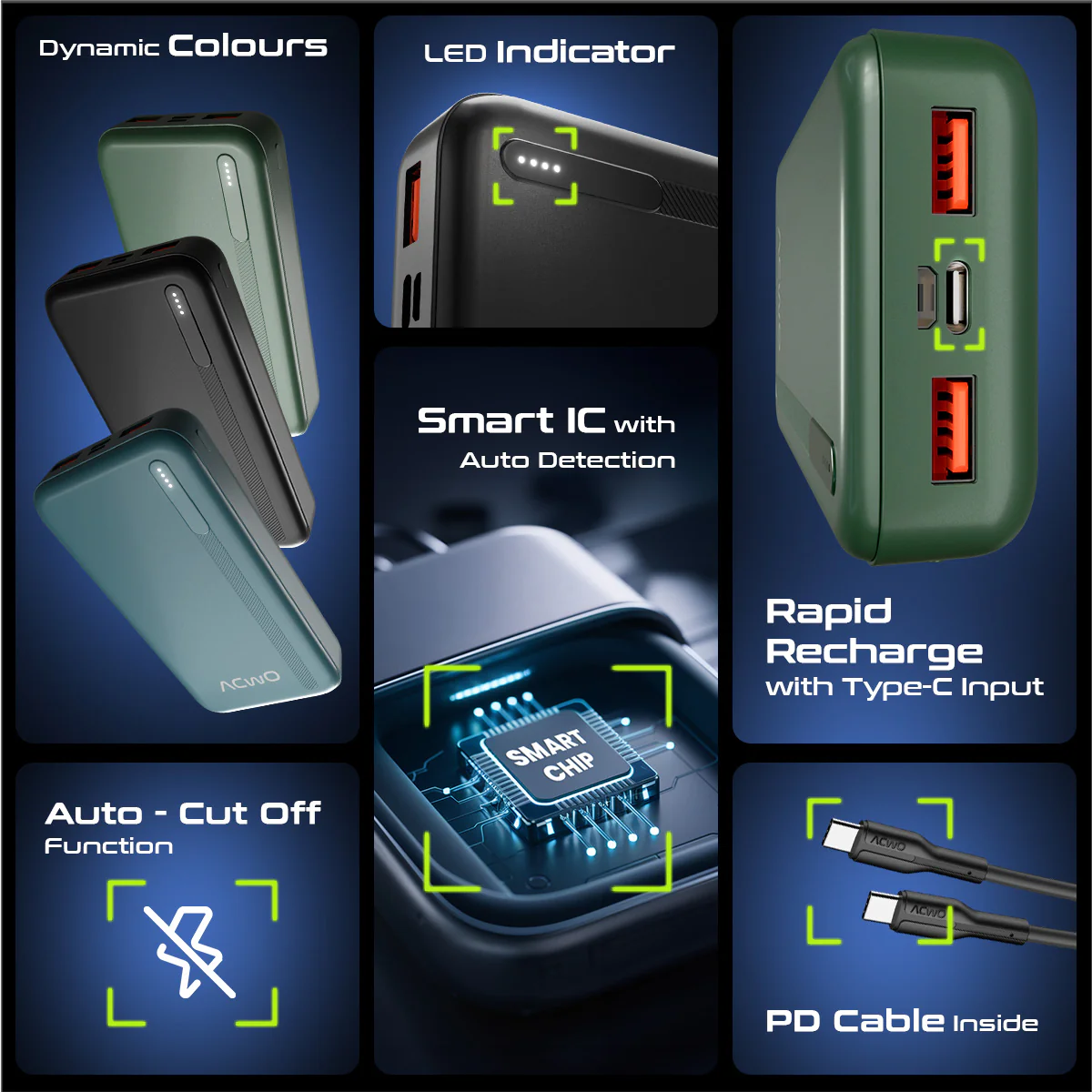 POwER 721 - 20000 mAh Fast Charging [ Portable Powerbank ] - Image 15