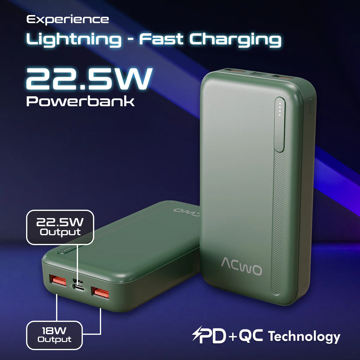POwER 721 - 20000 mAh Fast Charging [ Portable Powerbank ] - Image 22